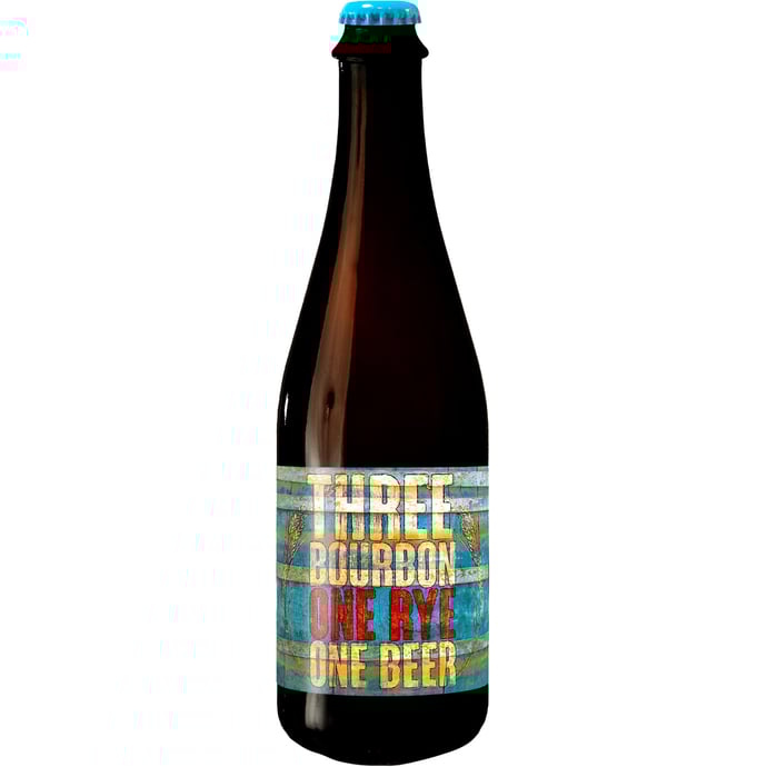 Mikerphone Three Bourbon One Rye One Beer collaboration with Binny's