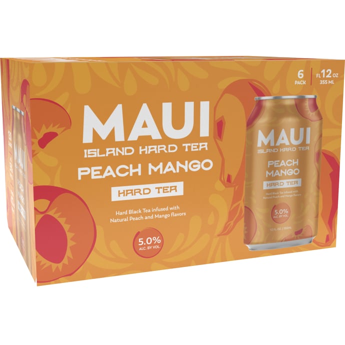 Maui Island Hard Tea Peach Mango