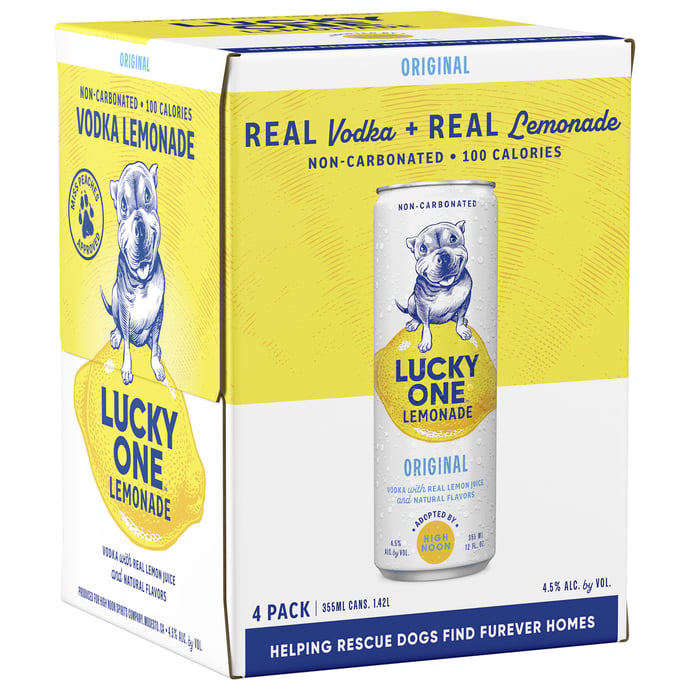 Lucky One Lemonade 4 Pack Cans