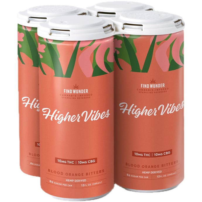 Find Wunder Higher Vibes THC Blood Orange Bitters 10MG