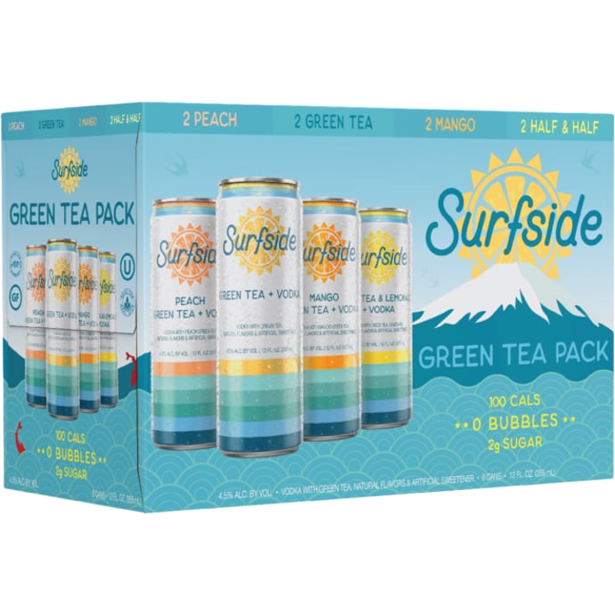 Surfside Green Tea & Vodka Variety 8pk Cans