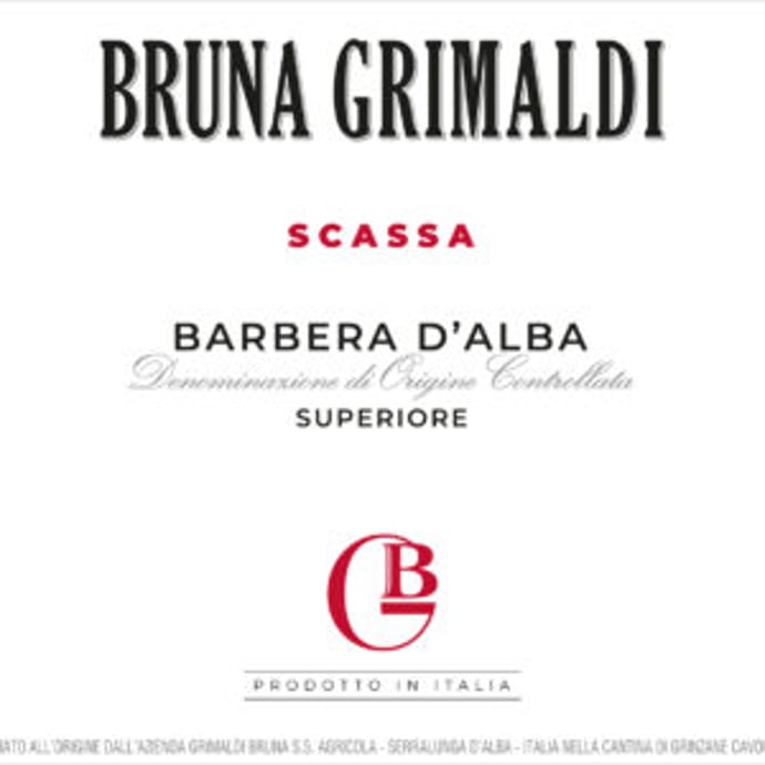 Bruna Grimaldi Barbera d'Alba Superiore Scassa 2023