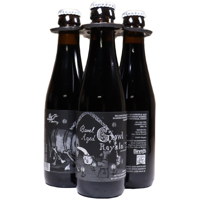 Off Color Barrel Aged Growl Royale collaboration with Binny's