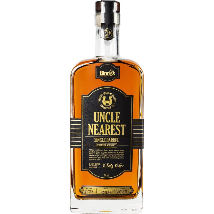 Uncle Nearest Tennessee Whiskey Single Barrel # 2147 Binny's Handpicked