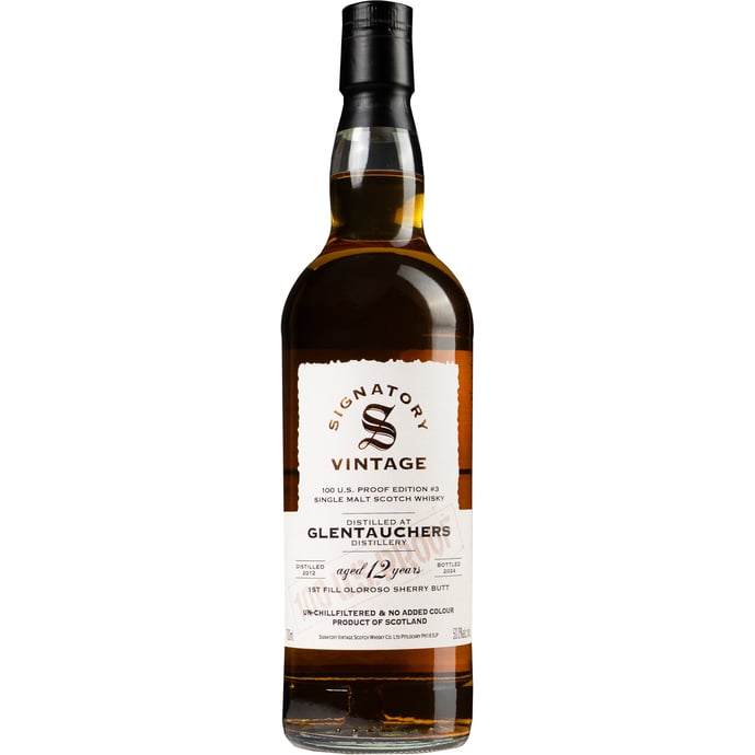 Signatory Glentauchers 12 year old 100 Proof Edition 2012