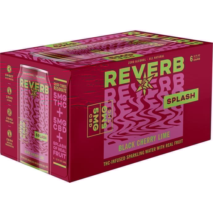 Revolution Reverb Splash Black Cherry Lime 5MG THC pack of 12