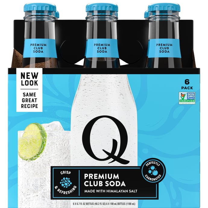 Q Club Soda 6pk Bottles