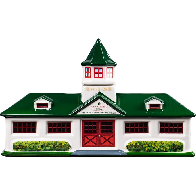 Calumet Farm Small Batch Ceramic Farm Decanter Kentucky Straight Bourbon