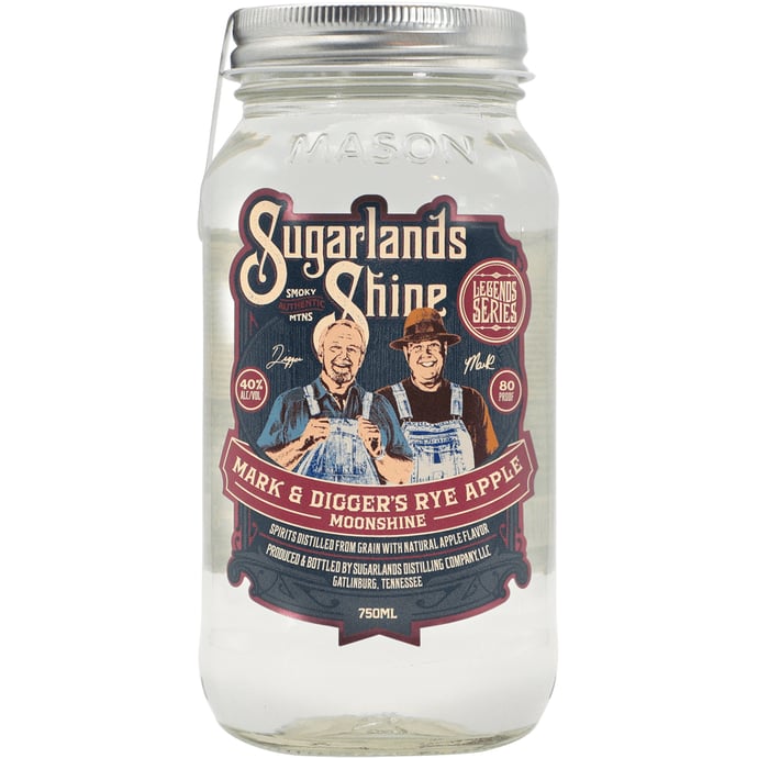 Sugarlands Mark & Digger Rye Apple Moonshine