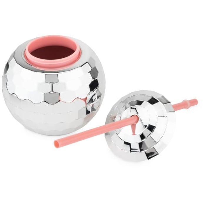 Blush Disco Ball Drink Tumbler