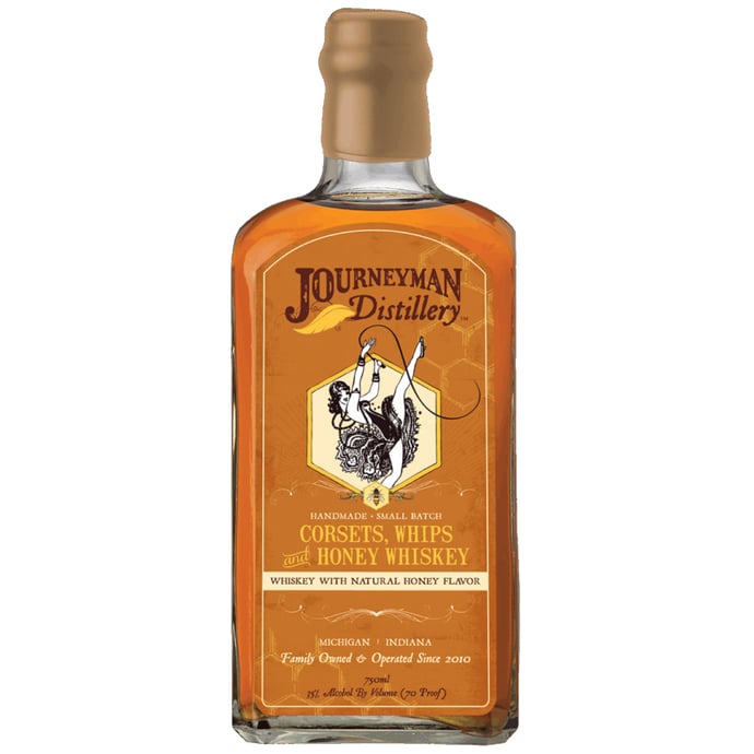 Journeyman Distillery Corsets Whips and Honey Whiskey