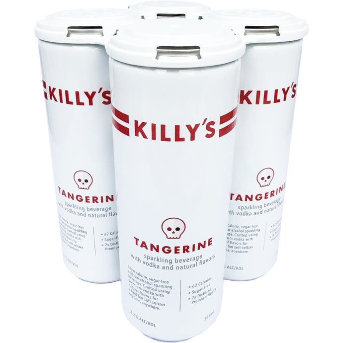 Killy's Tangerine 4 Pack Cans