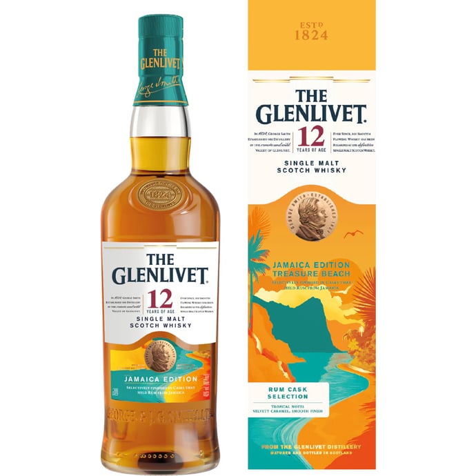 Glenlivet 12 year old Jamaican Rum Cask Speyside Malt