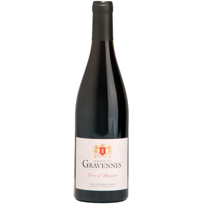 Gravennes Cotes du Rhone Rouge Terre d'Histoire 2023