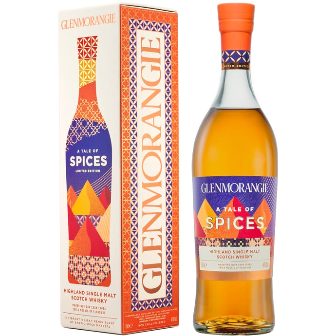 Glenmorangie A Tale of Spices Limited Release # 12 ex Moroccan Red Wine PX STR Red Wine and New Charred Oak Casks 2025