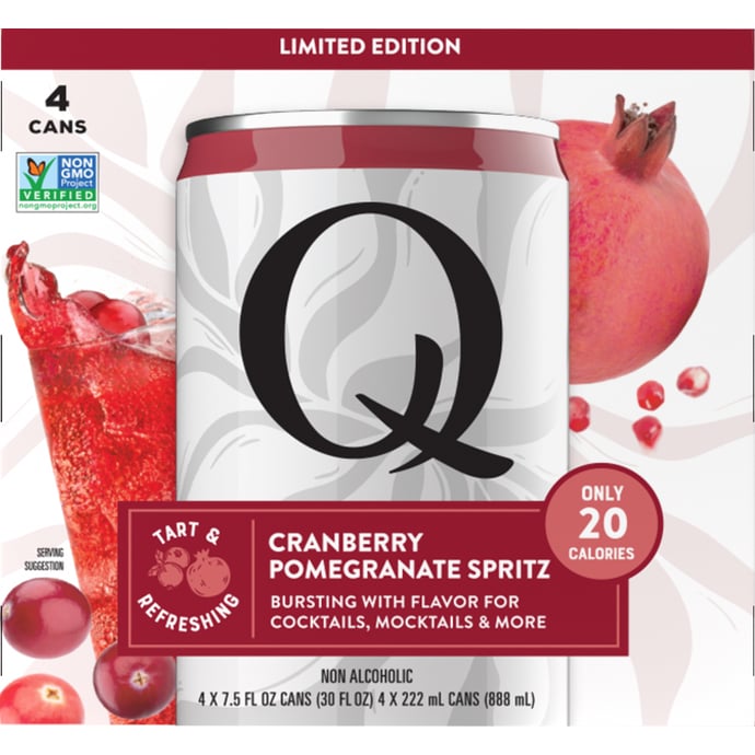 Q Cranberry Pomegranate Spritz