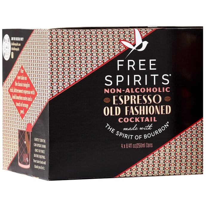 Free Spirits Espresso Old Fashioned 4 Pack Cans