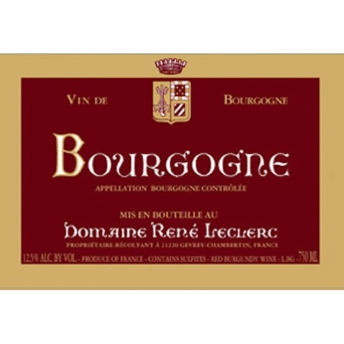 Rene Leclerc Bourgogne Rouge 2022