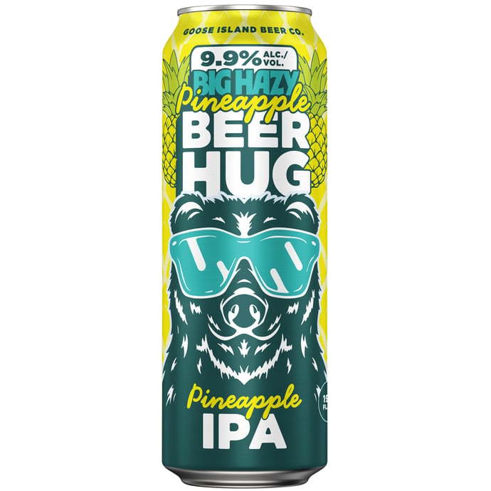 Goose Island Big Hazy Pineapple Beer Hug
