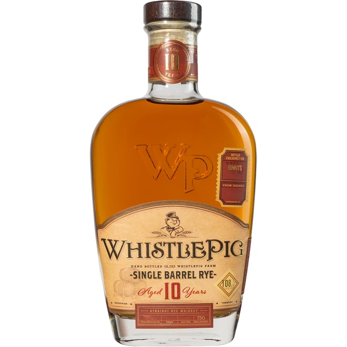 WhistlePig 10 year old Rye Single Barrel # 225366 Slanina Binny's Handpicked