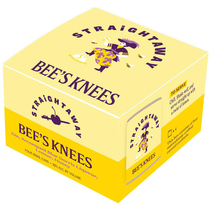 Straightaway Cocktails Bees Knees 4 Pack