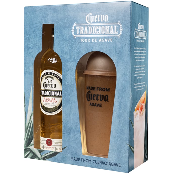 Jose Cuervo Tradicional Reposado Tequila Gift Set