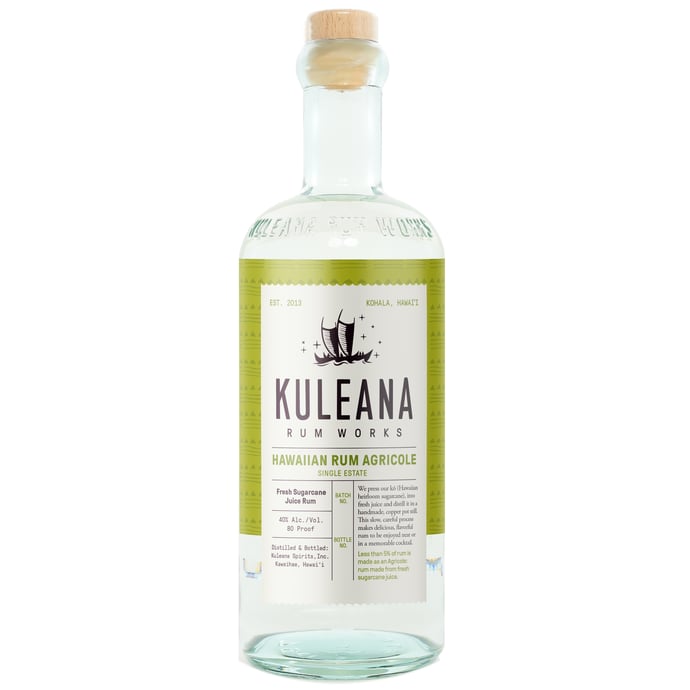 Kuleana Rum Works Hawaiian Rum Agricole Single Estate