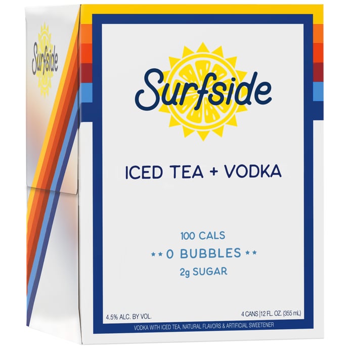 Surfside Iced Tea & Vodka 4pk Cans