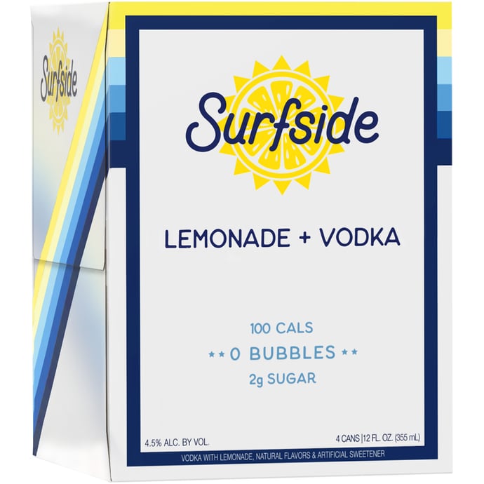 Surfside Lemonade & Vodka 4pk Cans