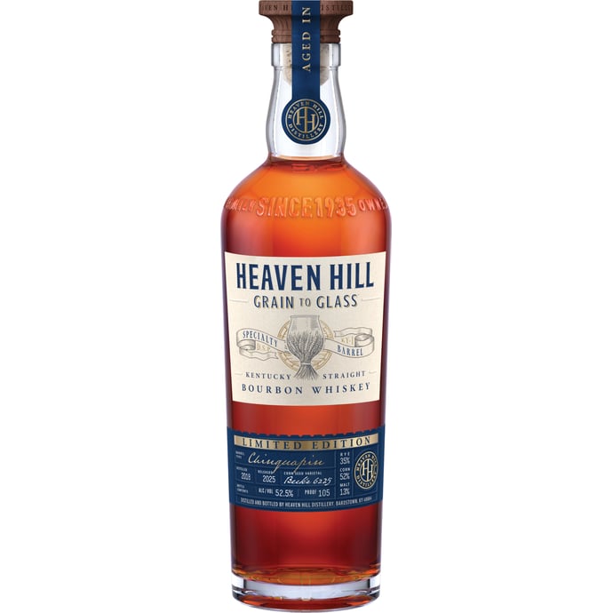 Heaven Hill Grain to Glass Kentucky Straight Bourbon Chinquapin Oak FInish