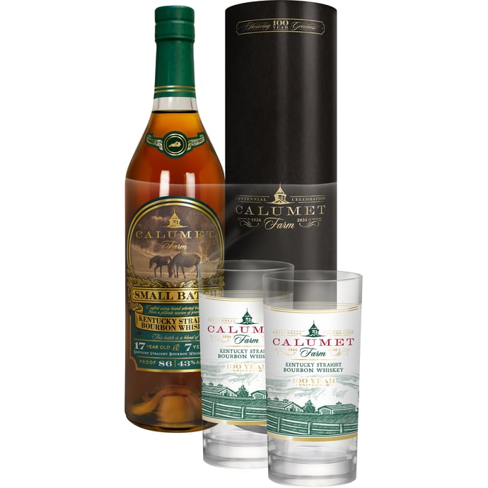 Calumet Farm Small Batch Kentucky Straight Bourbon Glass Set