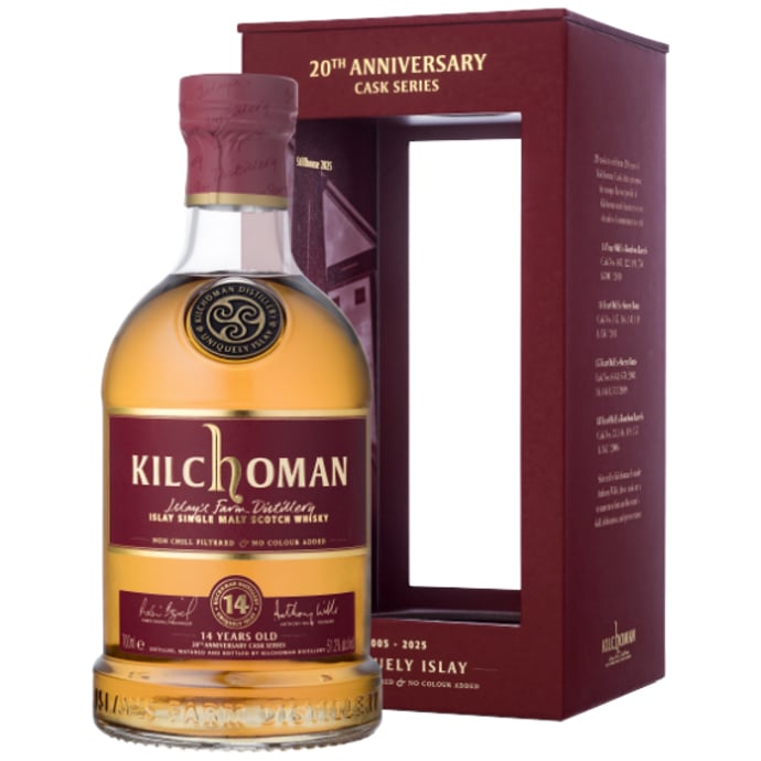Kilchoman 14 year old ex Bourbon Anniversary Cask Series Islay Single Malt