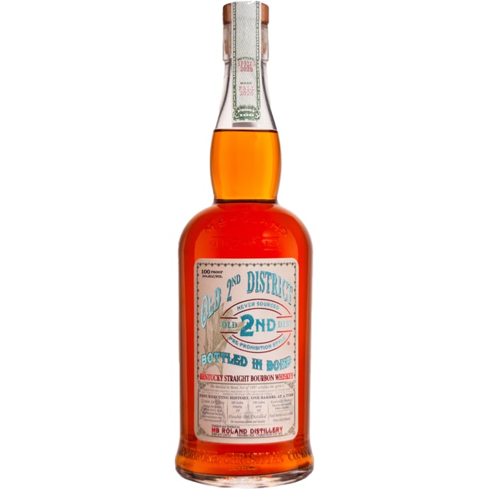 MB Roland Old 2nd District Bottled in Bond Kentucky Straight Bourbon