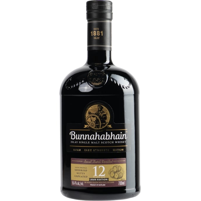 Bunnahabhain 12 year old Cask Strength Islay Single Malt Edition 2025