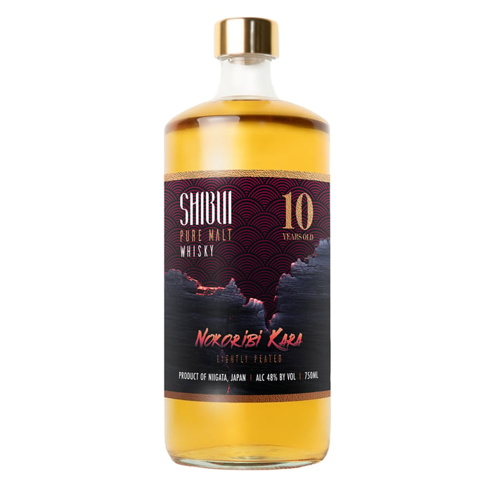 Shibui Nokoribi Kara 10 year old Lightly Peated Pure Malt Japanese Whisky
