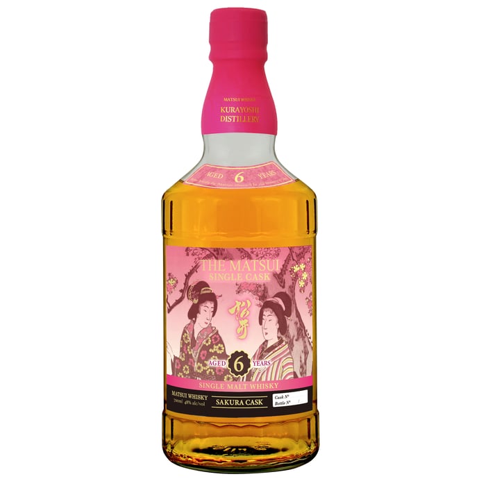 The Matsui 6 year Sakura Cask Aged Japanese Single Malt Whisky from Kurayoshi Distillery