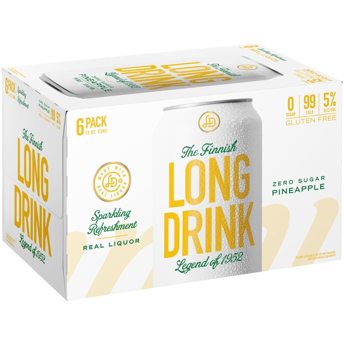 The Long Drink Company Zero Sugar Pineapple Cocktail