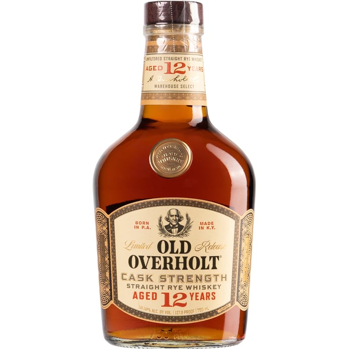 Old Overholt 12 year old Cask Strength Straight Rye Whiskey