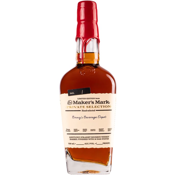 Maker's Mark Private Select Monty's Select 3 P2 2 Cu 3 46 1 Mn 1 Sp Binny's Handpicked