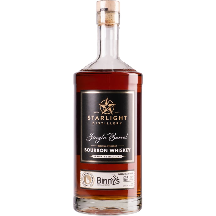Huber's Starlight Distillery 7 year old Bourbon # 25-8086 Binny's Handpicked
