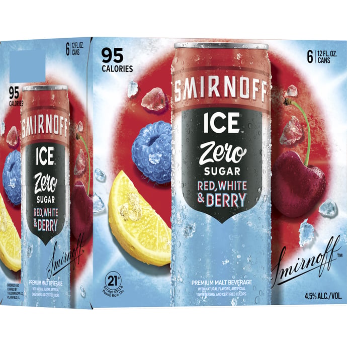 Smirnoff Ice Zero Sugar Red White & Berry