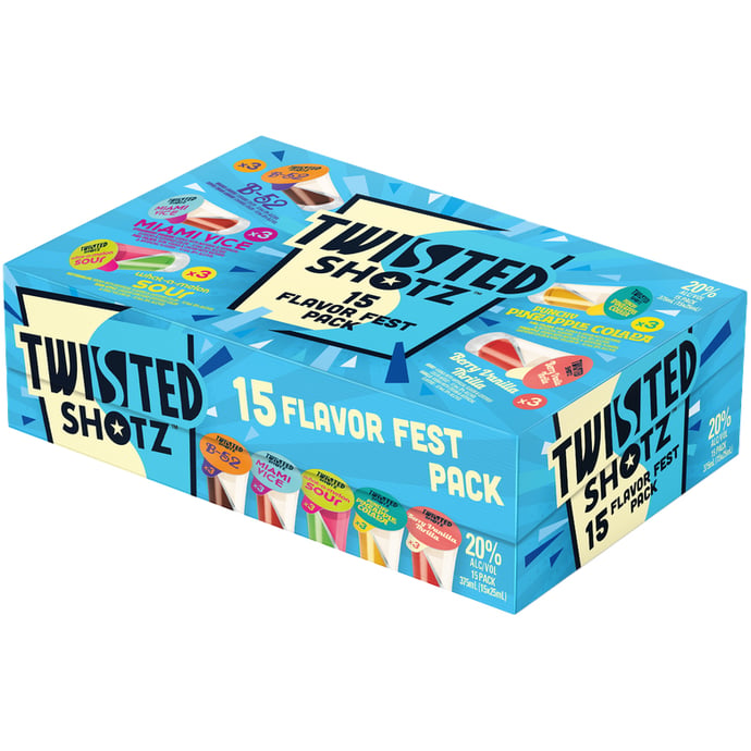 Twisted Shotz Flavor Fest 15 Pack Shots