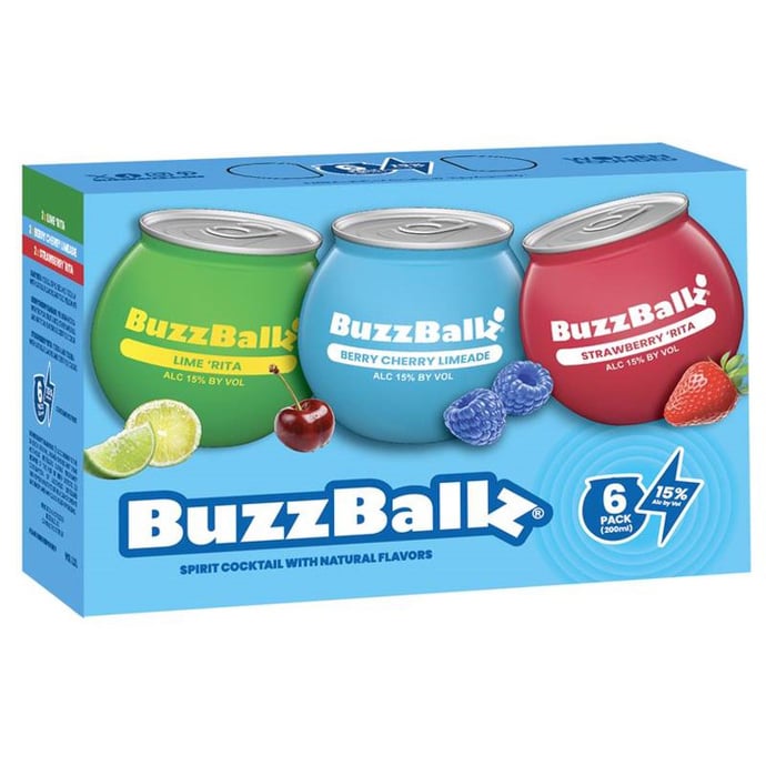Buzzballz Variety 6 Pack