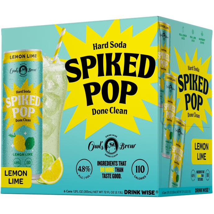 Owl's Brew Spiked Pop Lemon Lime