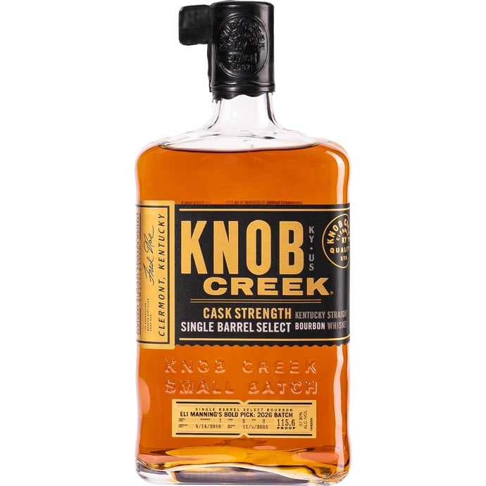 Knob Creek Bourbon Single Barrel # 22267 Eli Manning