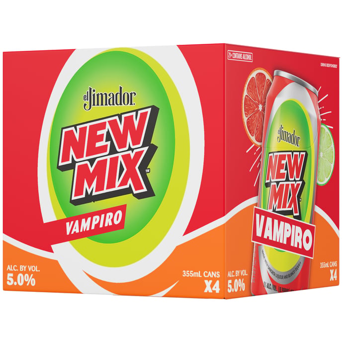 El Jimador New Mix Vampiro 4 Pack Cans