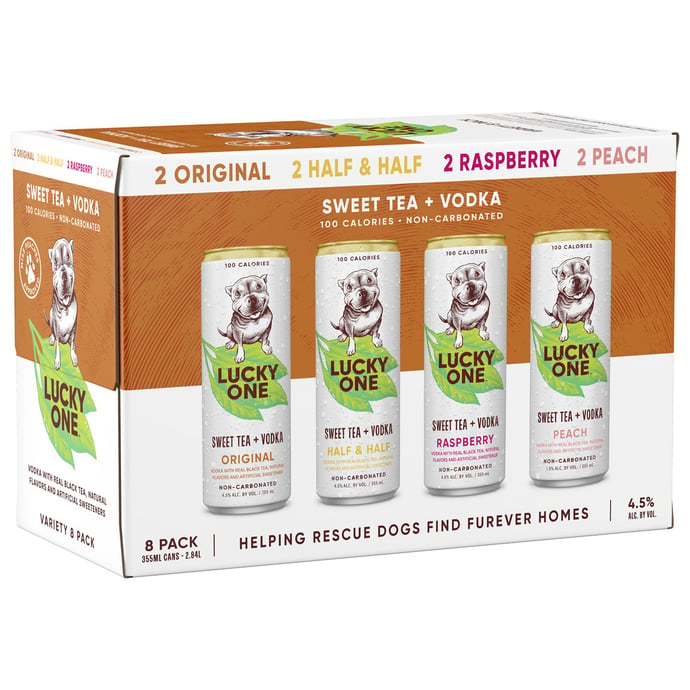 Lucky One Sweet Tea Variety 8 Pack Cans