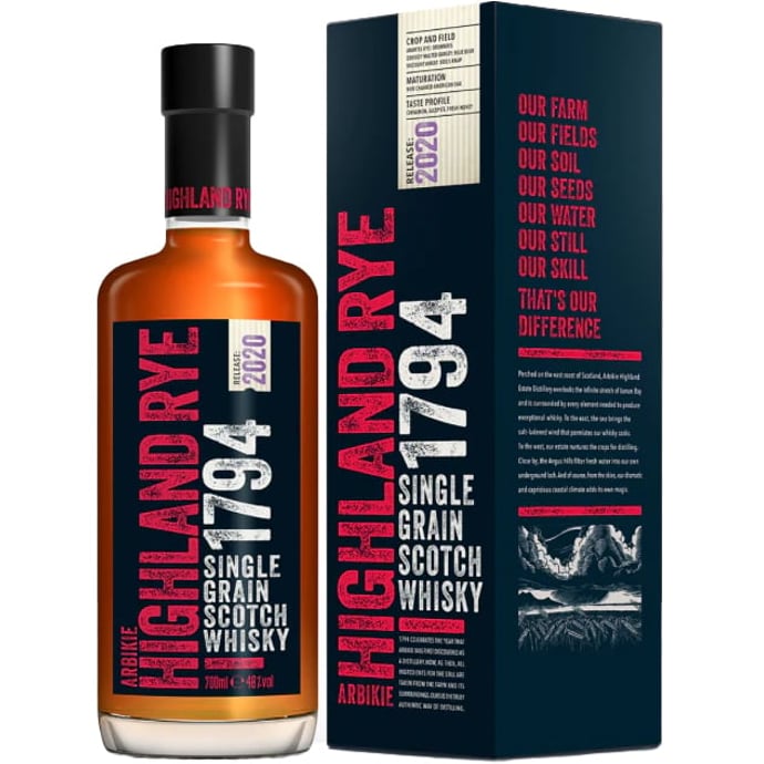 Arbikie Highland Estate Rye 1794 Single Grain Scotch Whisky