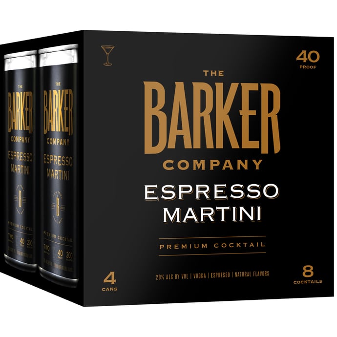 The Barker Company Espresso Martini 4 Pack Cans