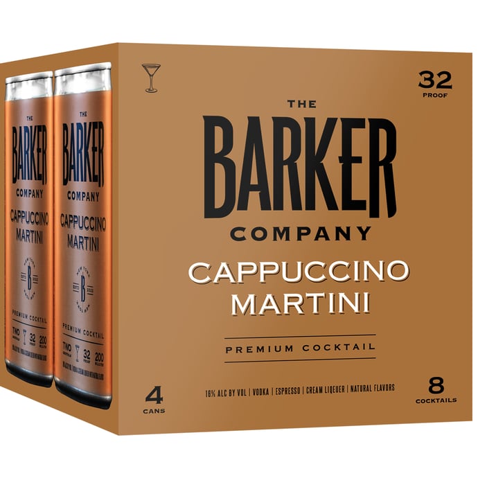 The Barker Company Cappuccino Martini 4 Pack Cans